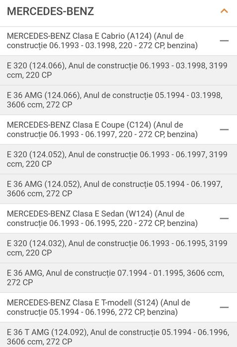 Placute Noi Originale Mercedes-Benz MAI MULTE TIPURI MODELE MAI VECHI