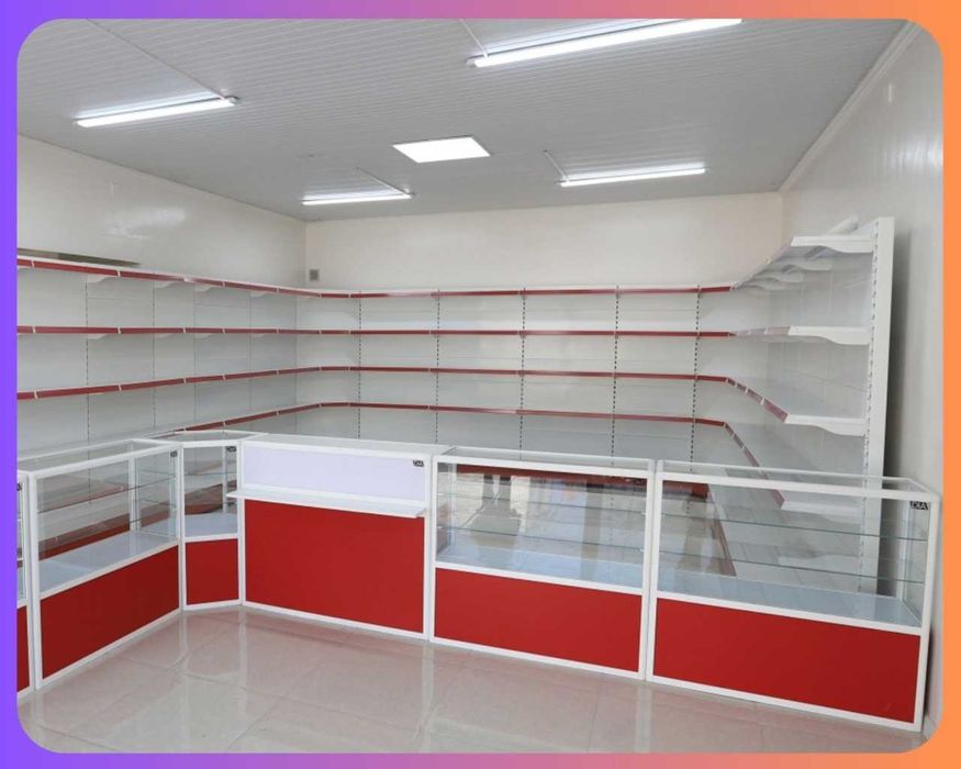 Oynaly prilavkalar, Акция, savdo uskunalari vitrinalar stellajlar