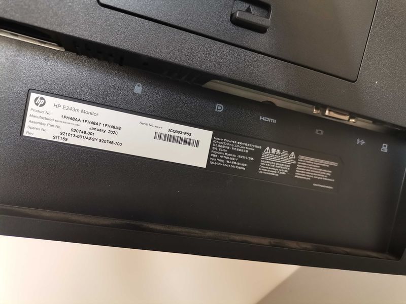 Монитор LED IPS HP 23.8", Full HD, E243m