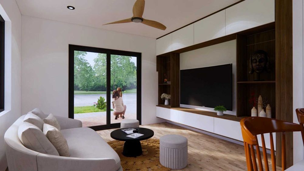 НА ИЗПЛАЩАНЕ - Евтина двуетажна сглобяема къща с 3 спални, 176 кв. м