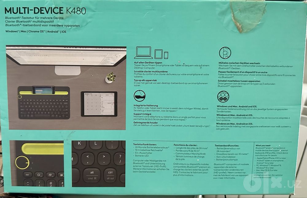 беспроводной клавиатуры Logitech K480 Multi-Devic