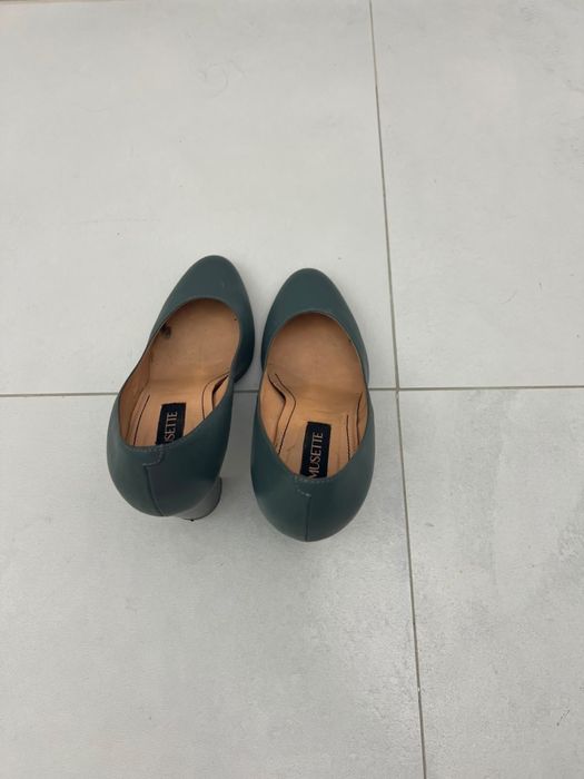 Vand pantofi piele gri