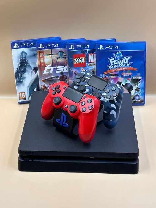 Playstation 4 Slim 500-1tb (4 jocuri fizice-12 digitale!)