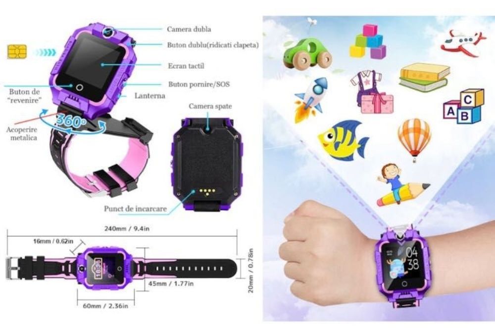 Ceas Smartwatch copii GPS 4G