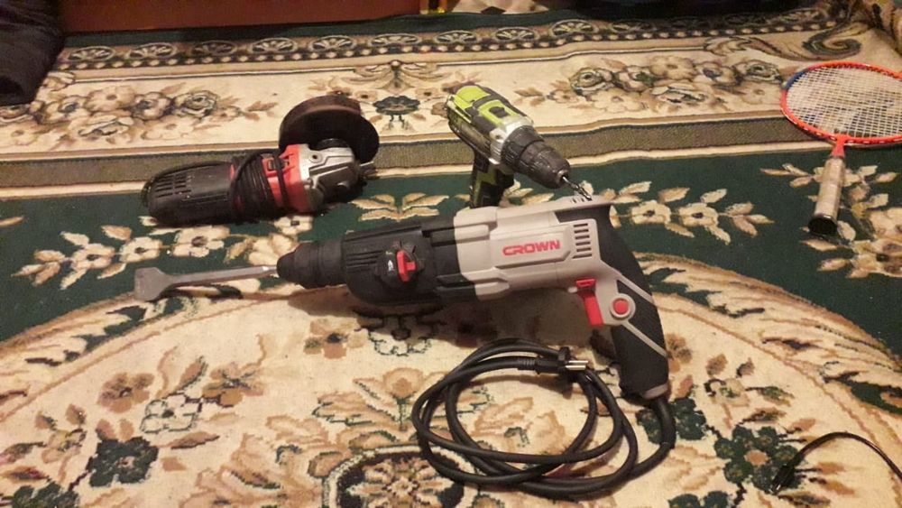 Перфоратор, болгарки. Шурпаверт.