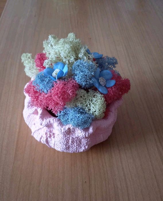 Кашпа със скандинавски мъх