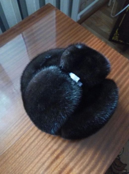 Мужская  норковая шапка