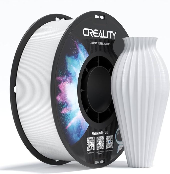 Filament PETG Creality Original Alb + Negru 1kg - Sigilat, Calitate Premium
