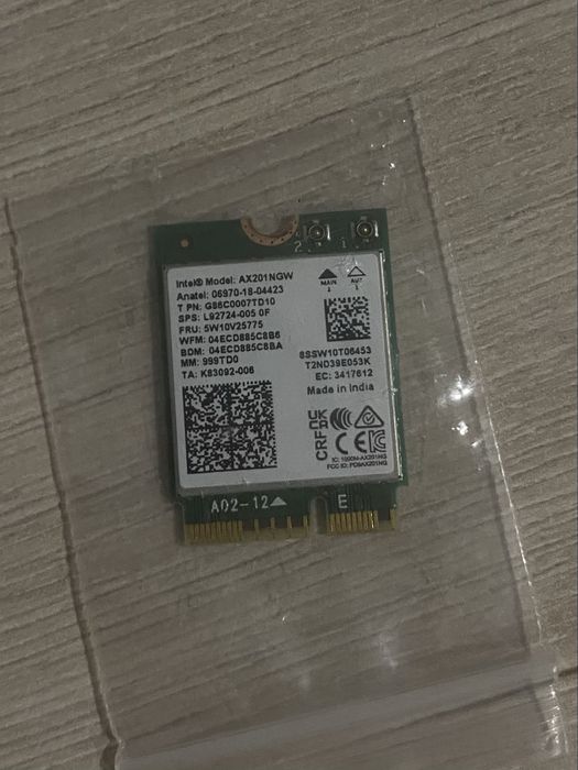 Wi-Fi адаптер Intel AX201NGW