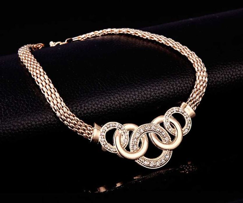 Позлатен комплект бижута – 4 части