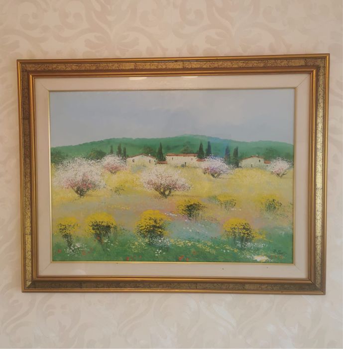 Картина на платно женско тяло в еротична поза