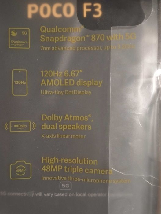 Xiaomi Poco F3 .