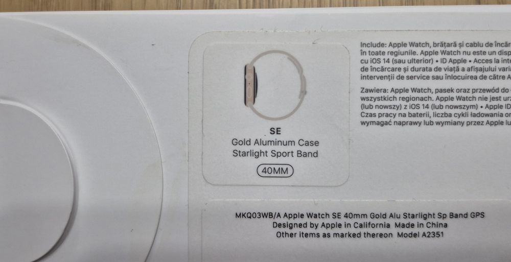 Apple Watch SE - 32gb + Boxa Xiaomi Sound