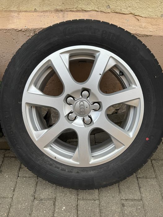 Set Jante Aliaj Originale Audi 17" + Anvelope Continental 215/60 R17