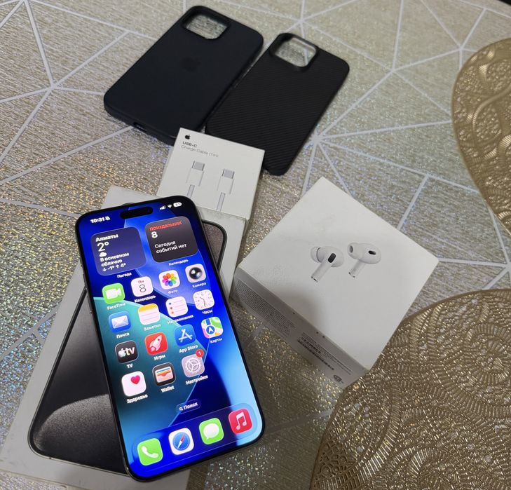 iphone 15 pro max 256gb natural titanium