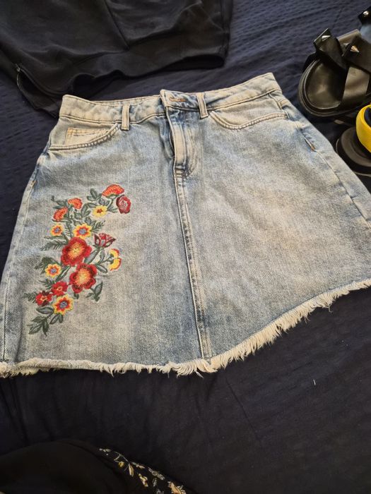 дънкова пола зара