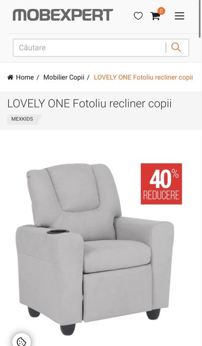 Fotoliu copii cu recliner