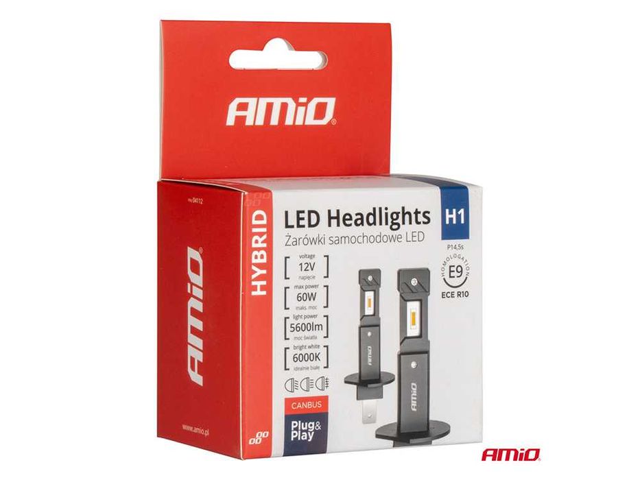 LED крушки H1 AMIO HYBRID Лед крушка Canbus 60W, 6000K