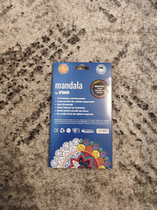 Mandala  - 12 Creioane colorate
