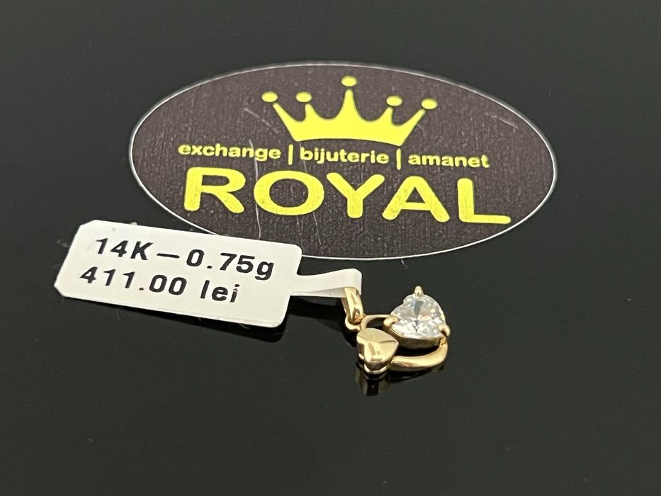 Bijuteria Royal CB : Pandant aur 14k  0,75 grame