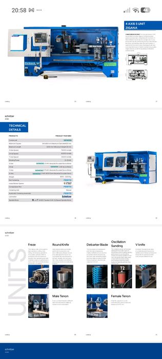 Schnitzer 4 AXIS 4 UNIT – 4-осов CNC струг за обработка на дърво