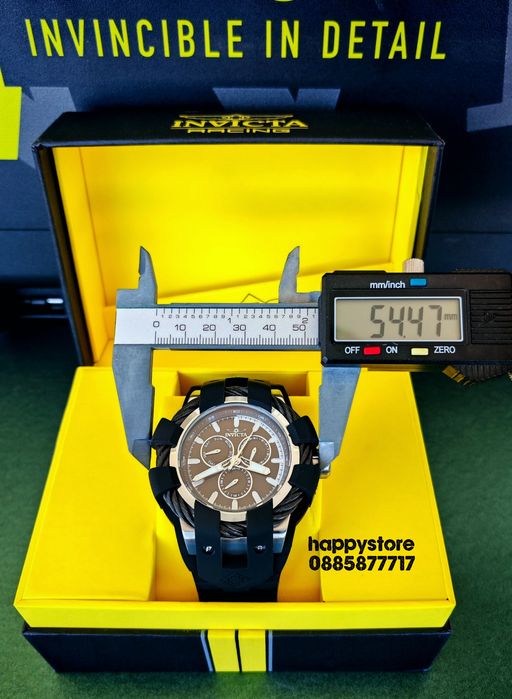 INVICTA Bolt Shock Black 54 mm, Инвикта нов ръчен часовник