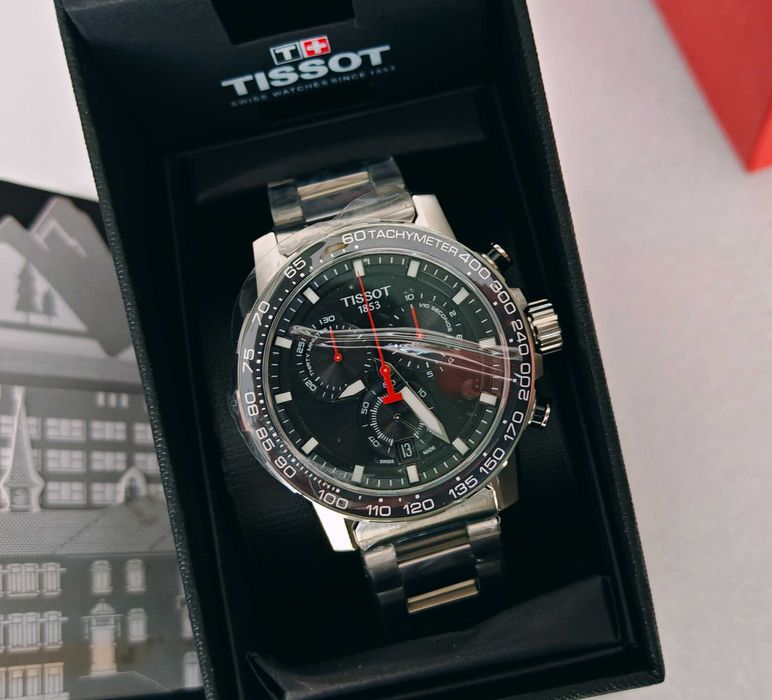 TISSOT SUPERSPORT CHRONO чисто нов оригинален с кутия мъжки часовник