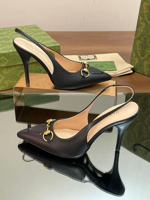 Gucci Horsebit slingback pumps