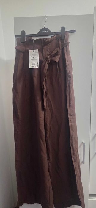 Pantaloni pentru femei Zara,marimea S,maro,noi,cu eticheta