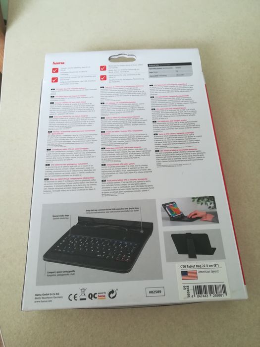 Husa HAMA pentru tableta 8 inch cu tastatura
