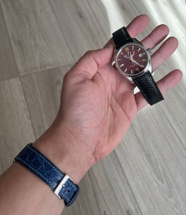 Curea pentru ceas de lux lucrata manual din piele de strut