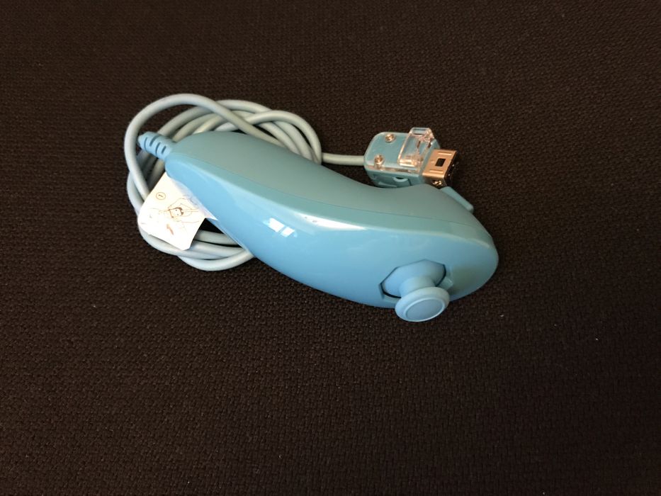 Remote accessory tip Nunchuk-Wii, culoare Albastra, original-Nintendo.