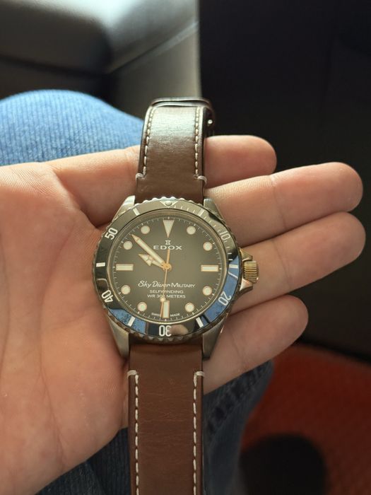 Edox SkyDiver Date Automatic Bronze (референс 80115-BRZN)