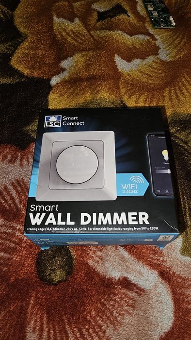 Dimmer inteligent perete WiFi LSC Smart Connect (Tuya), 5–250W, variator LED (3207304)