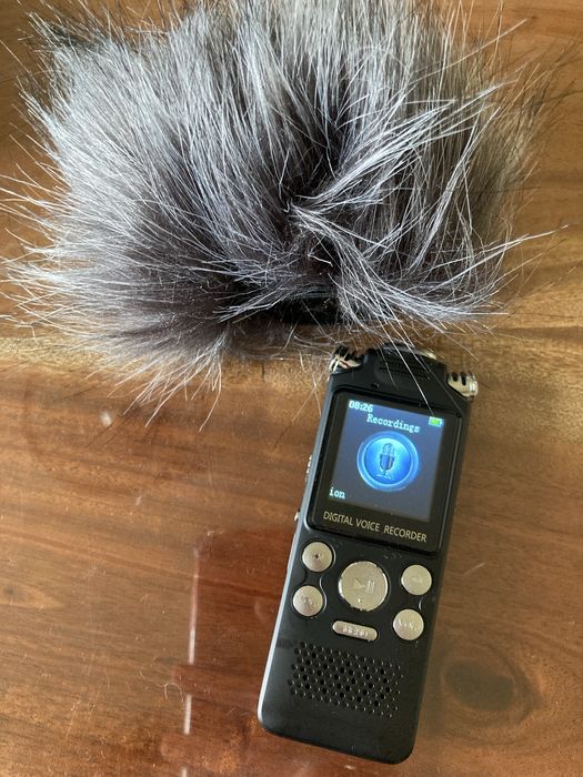 Рекордер с пухче за микрофон