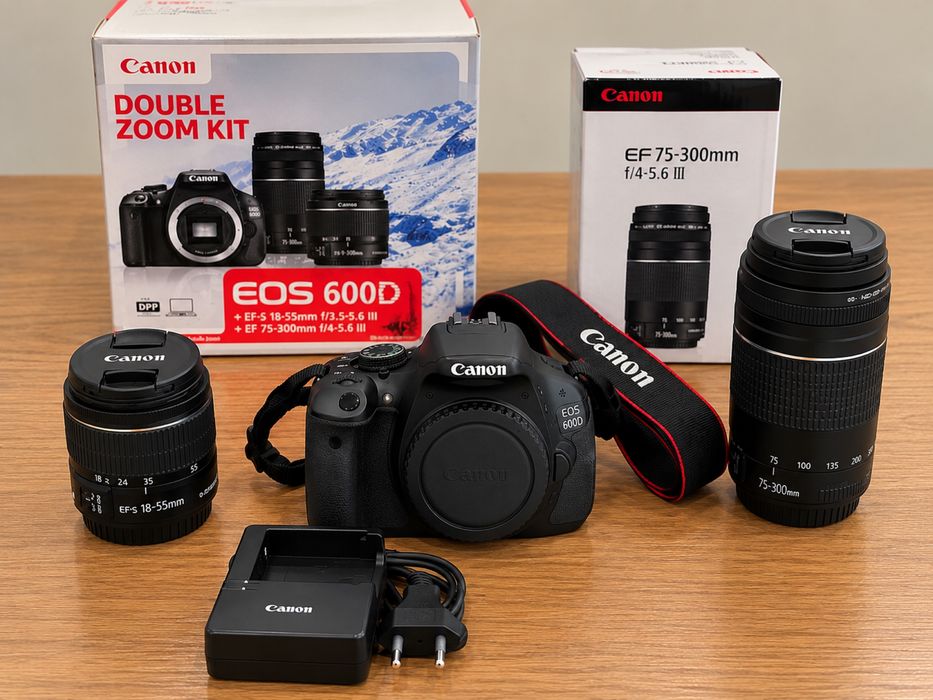 Canon EOS 600D Double Zoom Kit + 2 объектива