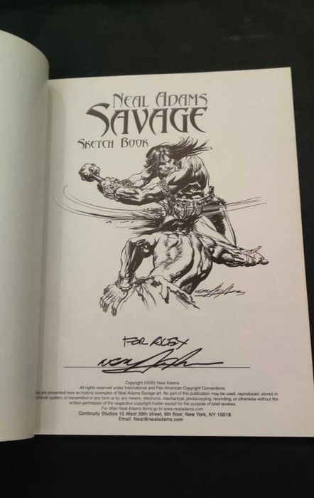 Album Neil Adams de colectie cu autograf