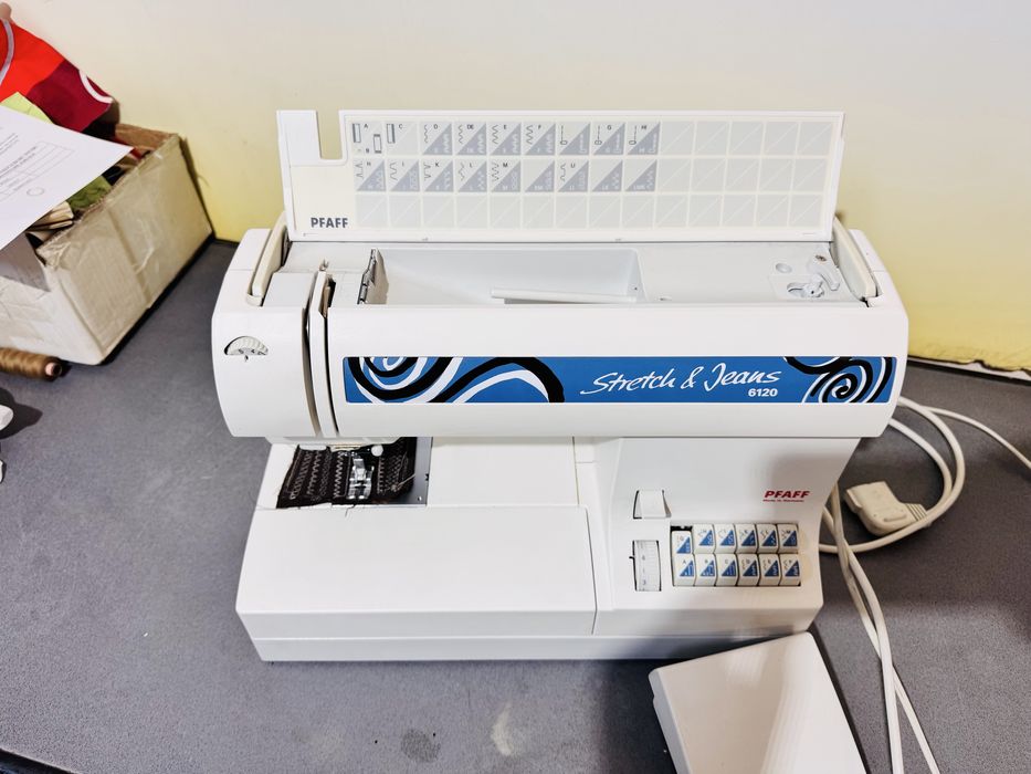 Masina de cusut Pfaff strech jeans 6120 semi industriala cu IDT