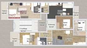 Продава се Едностаен апартамент в София, Банишора - 40 кв.м за 1071 €/кв.м - Снимка #1