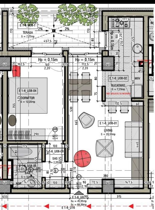 Vând apartament cu 2 camere în complex Solid Residence Grindeanu