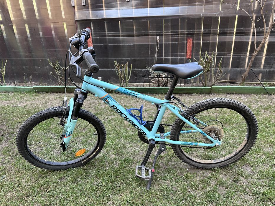 Bicicleta copii Rockrider, 20 inch, albastra