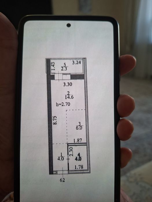 Жк Акжол  1 квартира