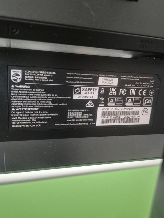 Monitor Gaming Philips Evnia 27” IPS 165Hz 1ms Full HD – 27M1N3200ZA