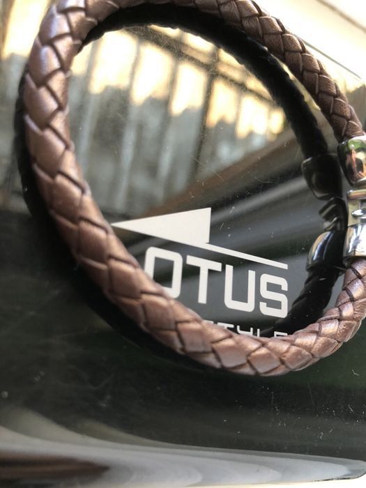 Bratara Piele LOTUS cu Inchidere Metalica | Maro