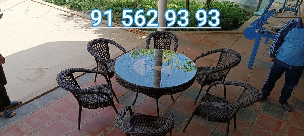 Ratan stol stul 4 kishilik