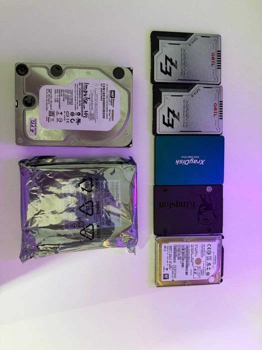 SSD/HDD разные диски от 240ГБ