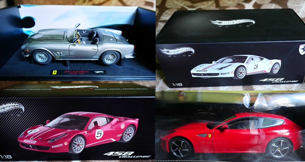 modele FERRARI 250GT/458/FF(Elite) 1/18