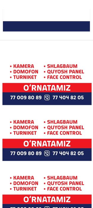 Turniket ,damafon, shlakbaun,kuyosh panel,