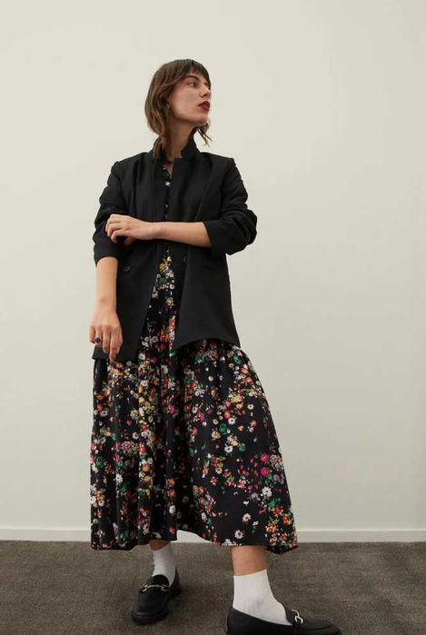 флорална рокля H&M р-р XL