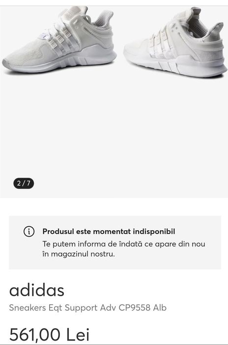 Adidasi albi marimea 38